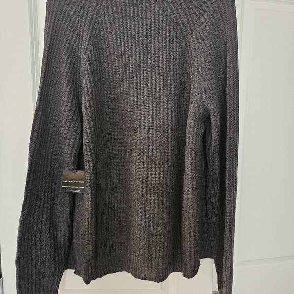 Saks Fifth Avenue Shawl collar cardigan sweater. Merino Wool. Size L. - Picture 3 of 12